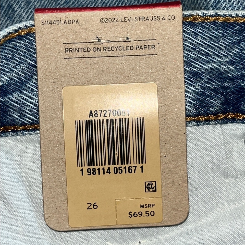 Levi’s Maxi Denim Skirt NWT Size 26 - Picture 3 of 16